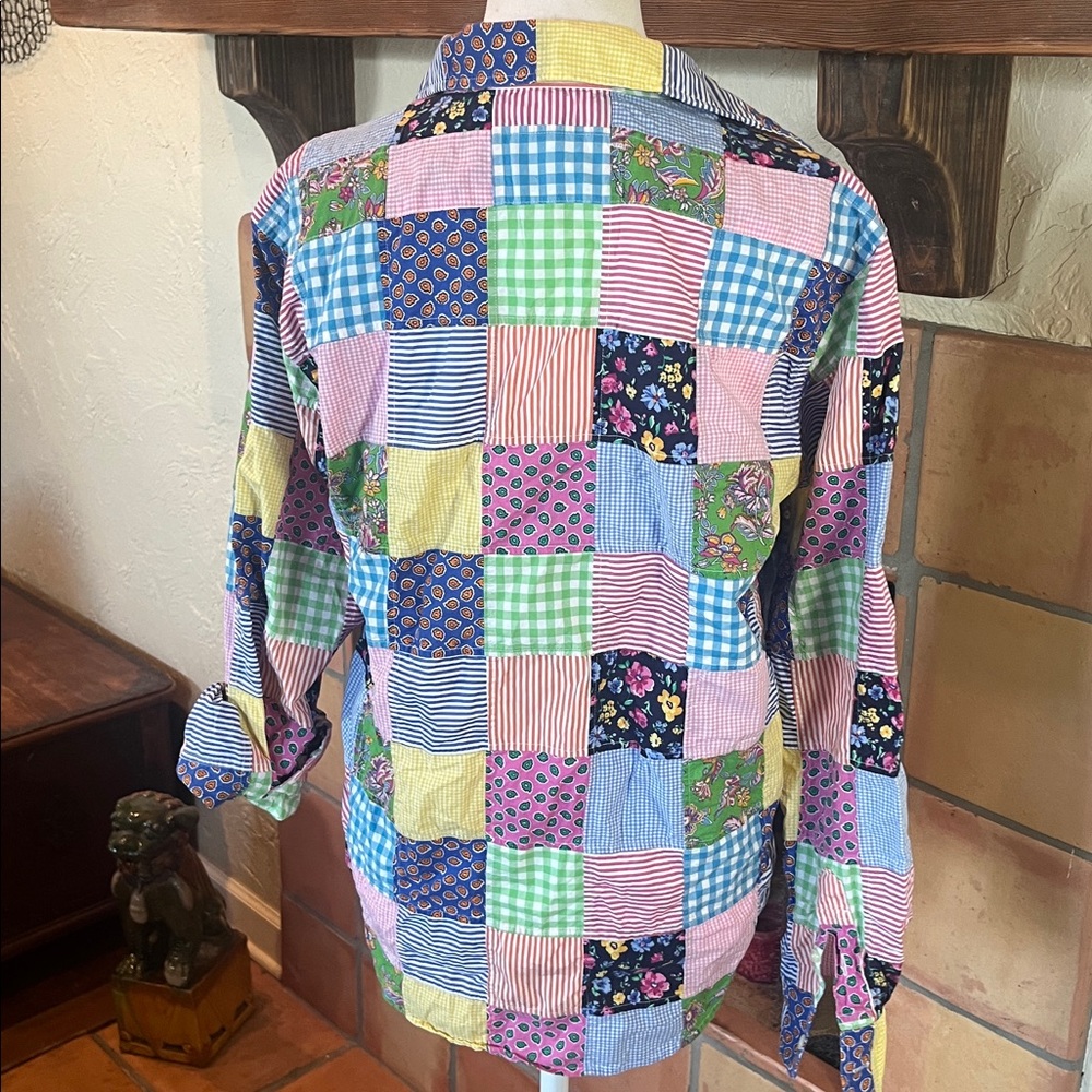 Ralph Lauren Multicolor Patchwork Button Down Shi… - image 8